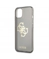 Guess GUHCP13SPCUGL4GBK iPhone 13 mini 5.4" black/black hard case Glitter 4G Big Logo