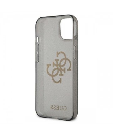 Guess GUHCP13SPCUGL4GBK iPhone 13 mini 5.4" black/black hard case Glitter 4G Big Logo