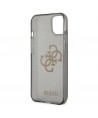Guess GUHCP13SPCUGL4GBK iPhone 13 mini 5.4" black/black hard case Glitter 4G Big Logo