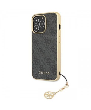 Guess GUHCP13XGF4GGR iPhone 13 Pro Max 6.7" grey/grey hardcase 4G Charms Collection