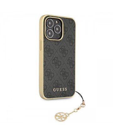 Guess GUHCP13XGF4GGR iPhone 13 Pro Max 6.7" grey/grey hardcase 4G Charms Collection
