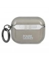 Karl Lagerfeld Glitter Karl's Head Case for AirPods Pro - Black