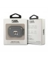 Karl Lagerfeld Glitter Karl's Head Case for AirPods Pro - Black