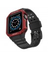 Protect Strap Band for Apple Watch 38/40/41mm Armored Case Strap - Black, Red