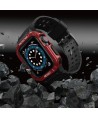 Protect Strap Band for Apple Watch 38/40/41mm Armored Case Strap - Black, Red