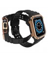 Protect Strap Band for Apple Watch 38/40/41mm Armored Case Strap - Black, Rose Gold