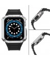 Protect Strap Band for Apple Watch 38/40/41mm Armored Case Strap - Black, Silver