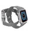 Protect Strap Band for Apple Watch 38/40/41mm Armored Case Strap - Gray, Silver