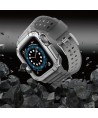 Protect Strap Band for Apple Watch 38/40/41mm Armored Case Strap - Gray, Silver