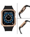 Protect Strap Band for Apple Watch 42/44/45mm Armored Case Strap - Black, Rose Gold