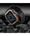 Protect Strap Band for Apple Watch 42/44/45mm Armored Case Strap - Black, Rose Gold