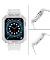 Protect Strap Band for Apple Watch 42/44/45mm Armored Case Strap - Transparent
