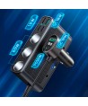 Joyroom JR-CL06 9in1 car charger 154W 5x USB-A / USB-C / 3x cigarette lighter socket PD QC PPS - black