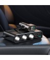 Joyroom JR-CL06 9in1 car charger 154W 5x USB-A / USB-C / 3x cigarette lighter socket PD QC PPS - black