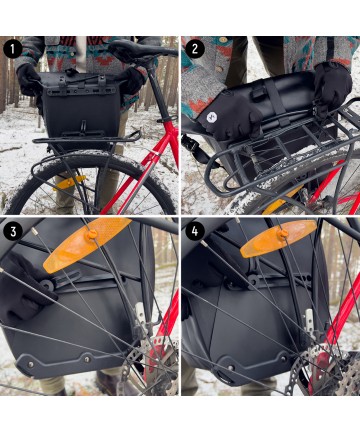 Wozinsky Waterproof Bike Pannier Bag 25L Black (WBB24BK)