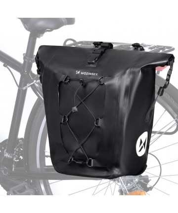 Wozinsky Waterproof Bike Pannier Bag 25L Black (WBB24BK)