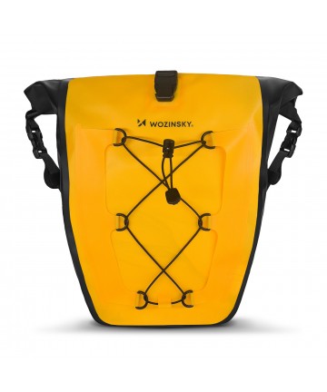 Wozinsky waterproof bicycle bag trunk pannier 25l yellow (WBB24YE)