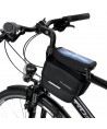 Wozinsky bicycle frame bag, waterproof phone case, 1.5l, black (WBB26BK)