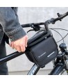 Wozinsky bicycle frame bag, waterproof phone case, 1.5l, black (WBB26BK)