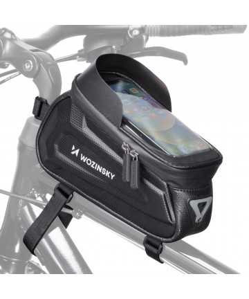 Wozinsky Bike Frame Bag with Phone Case 1.7L Black (WBB28BK)