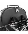 Wozinsky bicycle trunk bag, bicycle backpack with frame, 2-in-1, 40l, black (WBB33BK)