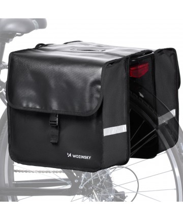 Wozinsky Double Bike Pannier for Trunk 28L Black (WBB34BK)