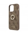 Guess GUHCP13L4GMRBR iPhone 13 Pro / 13 6.1" brown/brown hardcase 4G with ring stand