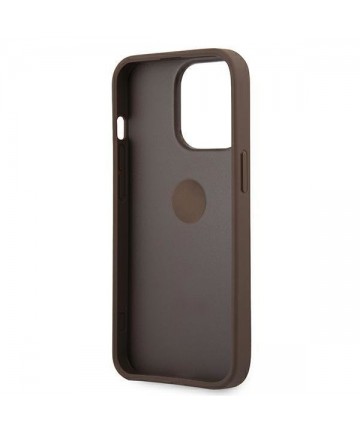 Guess GUHCP13L4GMRBR iPhone 13 Pro / 13 6.1" brown/brown hardcase 4G with ring stand