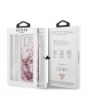 Guess GUHCP13SLGPEPI iPhone 13 mini 5.4" pink/pink hardcase Peony Liquid Glitter