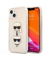 Karl Lagerfeld Glitter Karl's & Choupette Head Case for iPhone 13 mini - Gold