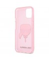 Karl Lagerfeld Glitter Karl's Head Case for iPhone 13 mini - Pink