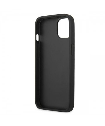 Karl Lagerfeld Leather Ikonik Karl's Head Metal Case for iPhone 13 mini - Blue