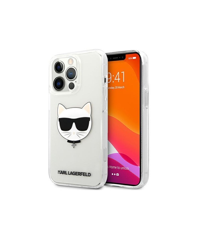Karl Lagerfeld Choupette Head Case for iPhone 13 Pro Max - Transparent