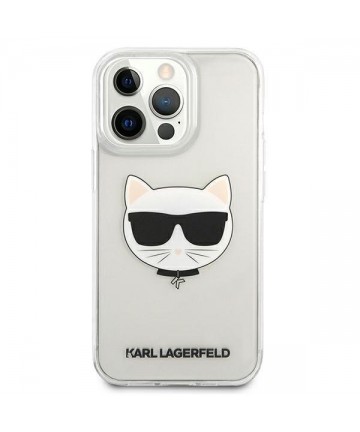 Karl Lagerfeld Choupette Head Case for iPhone 13 Pro Max - Transparent