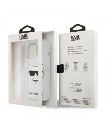 Karl Lagerfeld Choupette Head Case for iPhone 13 Pro Max - Transparent