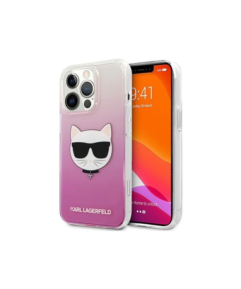 Karl Lagerfeld Choupette Head Case for iPhone 13 Pro Max - Pink
