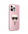 Karl Lagerfeld Glitter Karl's Head Case for iPhone 13 Pro Max - Pink