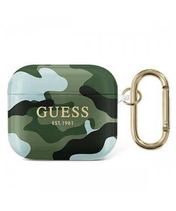 Guess GUA3UCAMA AirPods 3 cover green/khaki Camo Collection