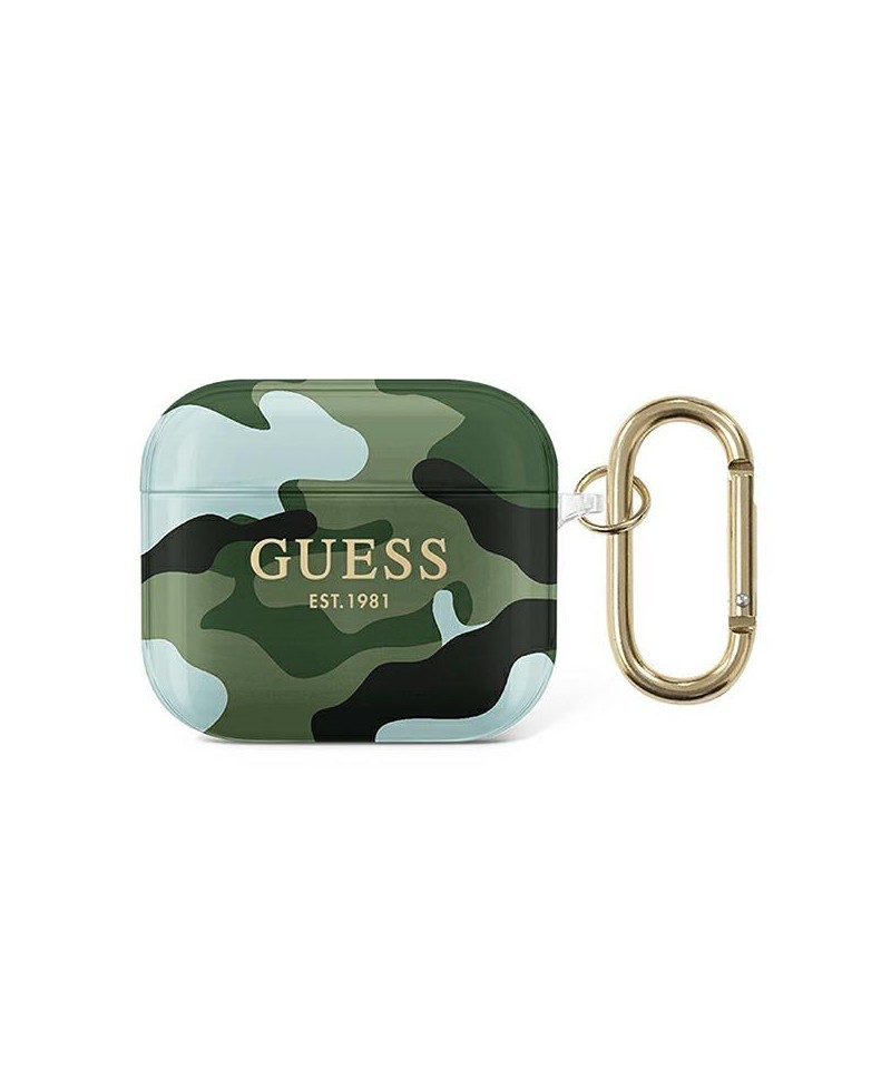 Guess GUA3UCAMA AirPods 3 cover green/khaki Camo Collection
