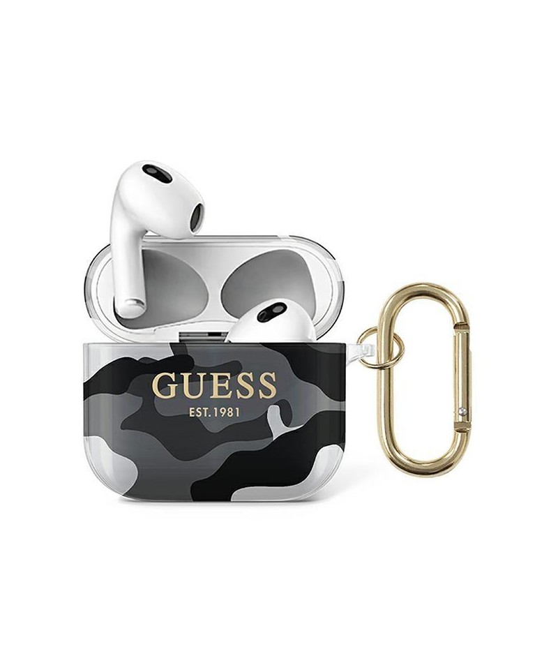 Guess GUA3UCAMG AirPods 3 cover black/black Camo Collection