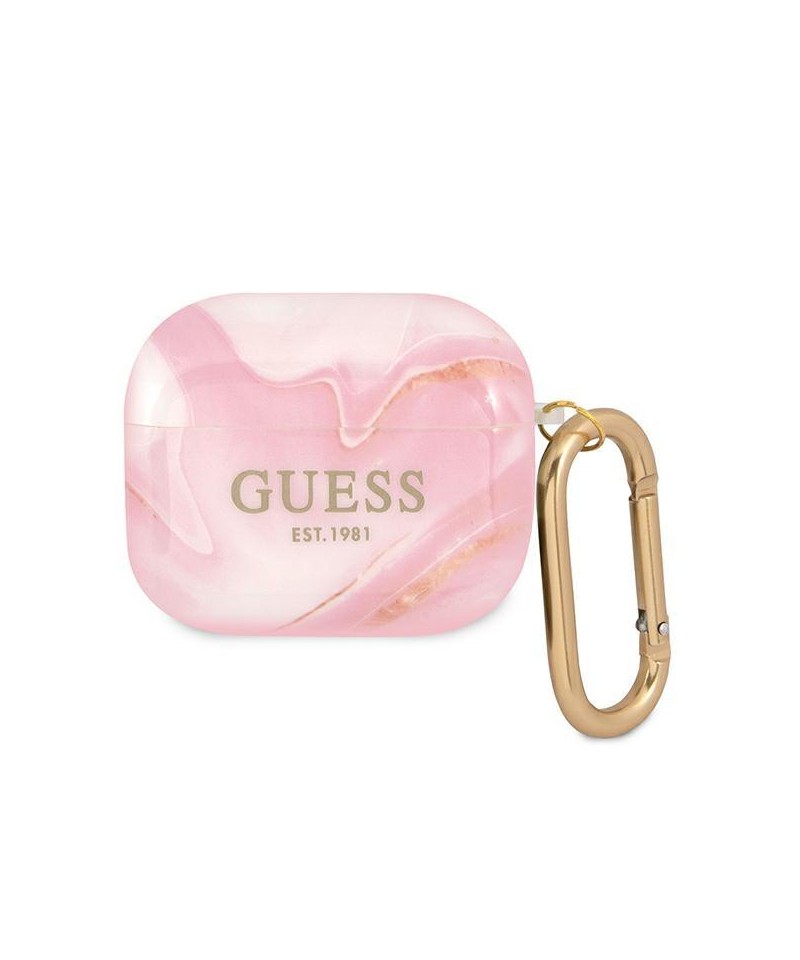 Guess GUA3UNMP AirPods 3 cover pink/pink Marble Collection