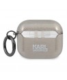 Karl Lagerfeld Glitter Karl's Head Case for AirPods 3 - Black