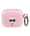 Karl Lagerfeld Glitter Karl's Head Case for AirPods 3 - Pink