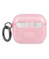 Karl Lagerfeld Glitter Karl's Head Case for AirPods 3 - Pink