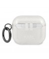 Karl Lagerfeld Glitter Karl's Head case for AirPods 3 - silver