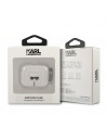 Karl Lagerfeld Glitter Karl's Head case for AirPods 3 - silver