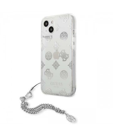 Guess GUHCP13SKPESI iPhone 13 mini 5.4" silver/silver hardcase Peony Chain Collection