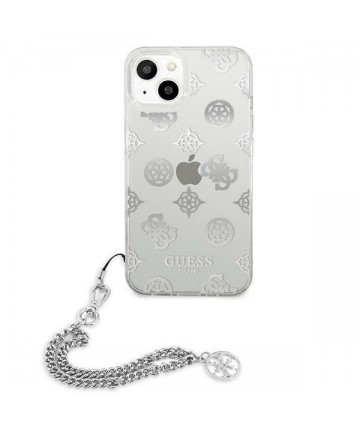 Guess GUHCP13SKPESI iPhone 13 mini 5.4" silver/silver hardcase Peony Chain Collection
