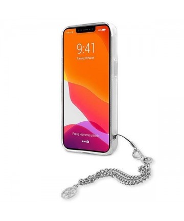 Guess GUHCP13SKPESI iPhone 13 mini 5.4" silver/silver hardcase Peony Chain Collection