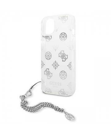 Guess GUHCP13SKPESI iPhone 13 mini 5.4" silver/silver hardcase Peony Chain Collection